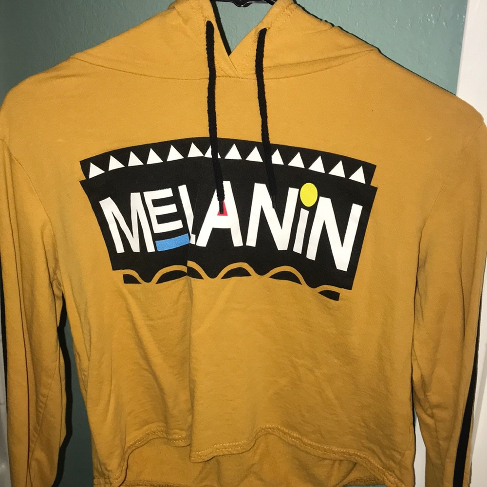 melanin hoodie top
